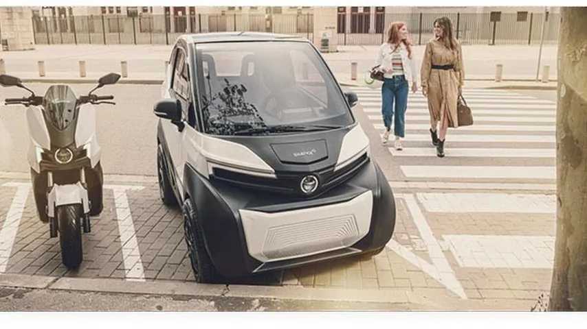 Un pequeño coche eléctrico con baterías extraíbles. (Foto: Silence.eco)